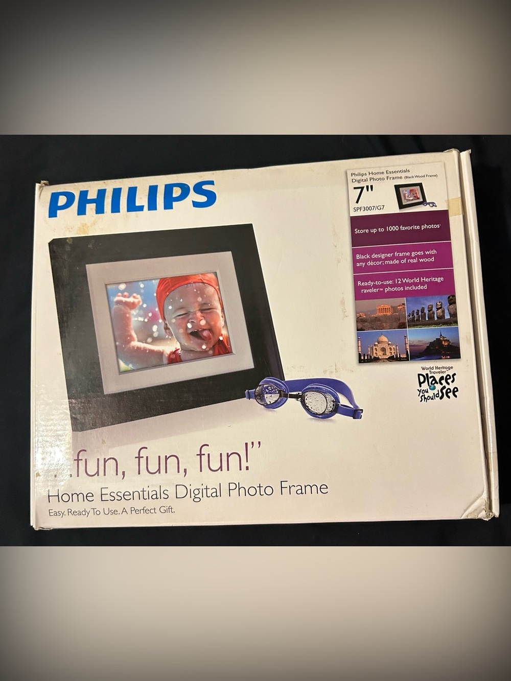 Philips Black Digital Photo Frame New in the box never used